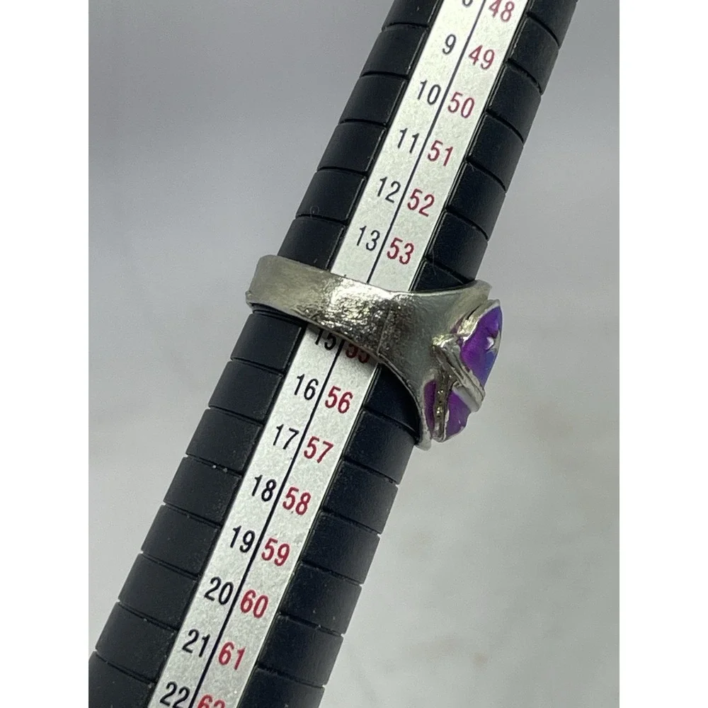 Hot Topic Moon & Stars Ring Size 7 Blue Purple Mystical Women Teens